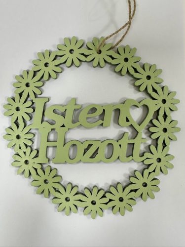 Meghitt üdvözlés – Lézervágott „Isten hozott” ajtódísz