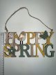 Happy Spring – Madaras fa ajtódísz tavaszi dekor