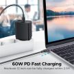 UGREEN Kábel USB 2.0 USB-C - USB-C, PD, 480 Mbps, 60W, 3A, M/M, 2m, fekete