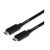 ROLINE Kábel USB 3.2 Gen 2 USB-C - USB-C, M/M, 10Gbit/s, PD, 20V5A - 100W, Emark-al, Video Support, 2m, fekete