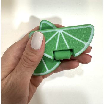  3D nyomtatott lime formájú stresszoldó kézjáték – forgatható ujjjáték