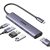UGREEN Dokkoló állomás 5 az 1-ben, 4K@30Hz, USB HUB, HDMI 1.4, 1x USB-A 3.0, 2x USB-A 2.0, USB-C, 100W, szürke