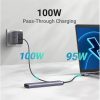   UGREEN Dokkoló állomás 5 az 1-ben, 4K@30Hz, USB HUB, HDMI 1.4, 1x USB-A 3.0, 2x USB-A 2.0, USB-C, 100W, szürke