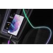 ANSMANN Kábel USB, USB-A – USB-C, LED világításos, 1m