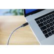 ANSMANN Kábel USB, USB-C – USB-C, LED kijelző, 1,2m