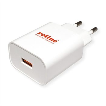 ROLINE fali töltő, 1X USB3.0 Type-A 18W, fehér