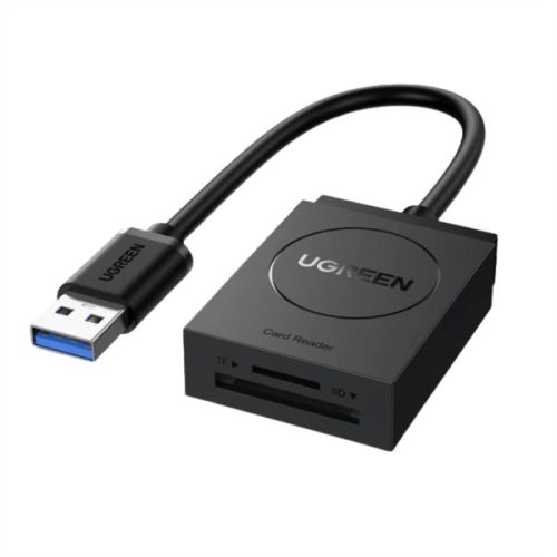 UGREEN USB 3.0 USB-A SD Kártya kártyaolvasó,TF + SD, fekete