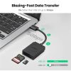   UGREEN USB 3.0 USB-A SD Kártya kártyaolvasó,TF + SD, fekete