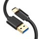 UGREEN Kábel USB 3.0 USB-A - USB-C, 5 Gbps, 18W, M/M, 2m, fekete