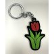 Tulipános tavaszi kulcstartó