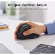 UGREEN Egér Vertikális, wireless, multi mód, 5 programozható gombos, Ergonomikus, 4000 DPI, Bluetooth 5.0 + 2.4G, fekete