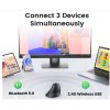   UGREEN Egér Vertikális, wireless, multi mód, 5 programozható gombos, Ergonomikus, 4000 DPI, Bluetooth 5.0 + 2.4G, fekete