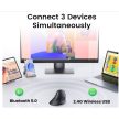 UGREEN Egér Vertikális, wireless, multi mód, 5 programozható gombos, Ergonomikus, 4000 DPI, Bluetooth 5.0 + 2.4G, fekete