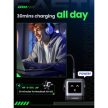 UGREEN hálózati töltő Uno robot, RG, 65W, 3 Port, GaN, fekete