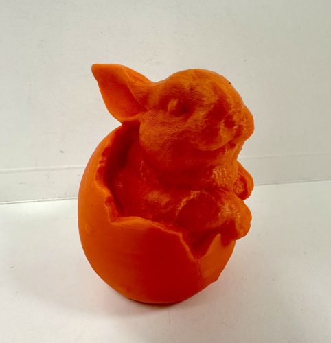 Nyuszi a tojásban – egyedi húsvéti 3D dekoráció