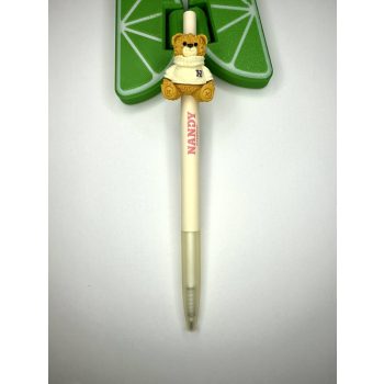 MackóÖlelés – Krém színű zselés toll