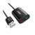 UGREEN Adapter USB-A - Headset Mikrofon és Audio, 3,5mm AUX konverter, M/F/F, fekete