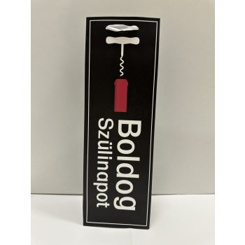   „Boldog szülinapot” italos ajándéktasak – fekete-piros