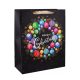 Színes Karácsonyi Koszorú – Elegáns Ajándéktáska (M)