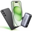 UGREEN Power Bank hordozható töltő, közvetlenül telefonba csatlakoztatható, 5000mAh, 20W, USB-C, szürke