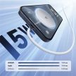 UGREEN vezeték nélküli töltő pad, 15W, Qi2, mágneses, fehér