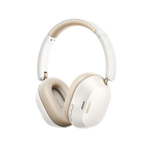 UGREEN Headset, vezeték nélküli fejhallgató, aktív zajszűréssel, ANC, HiTune Max 5C, fehér