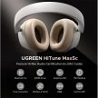 UGREEN Headset, vezeték nélküli fejhallgató, aktív zajszűréssel, ANC, HiTune Max 5C, fehér
