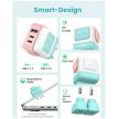 UGREEN hálózati töltő Uno robot, RG, 65W, 3 Port, GaN, rózsaszín, pink