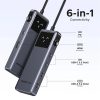   UGREEN Dokkoló állomás 6 az 1-ben, 4K@60Hz, Uno Robot, USB HUB, HDMI, 2x USB-A, 3x USB-C, 100W, szürke