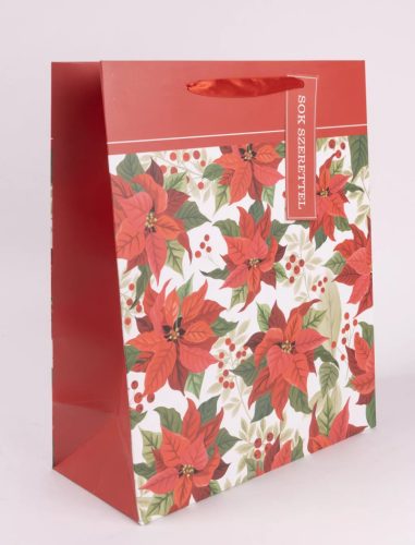 Karácsonyi Mikulásvirág – M-es Ajándéktáska