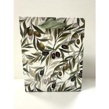   Olívaág – Kisméretű ajándéktáska zöld árnyalatokkal