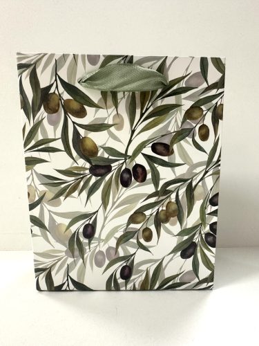 Olívaág – Kisméretű ajándéktáska zöld árnyalatokkal