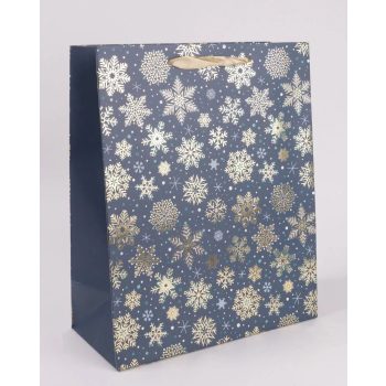   Fényes Hópehely Elegancia – Ünnepi Ajándéktasak (L-es)