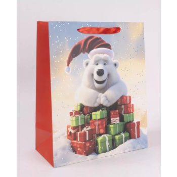 Mosolygó Jegesmedve – Karácsonyi Ajándéktáska (M)