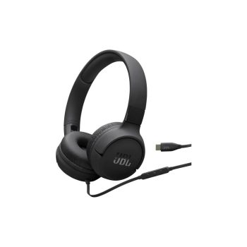   JBL Tune 520C vezetékes fejhallgató, Fekete, beépített mikrofon, over ear, kábel hossz 120 cm, 0,156 kg
