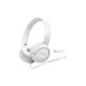 JBL Tune 520C vezetékes fejhallgató, fehér, beépített mikrofon, over ear, kábel hossz 120 cm, 0,156 kg