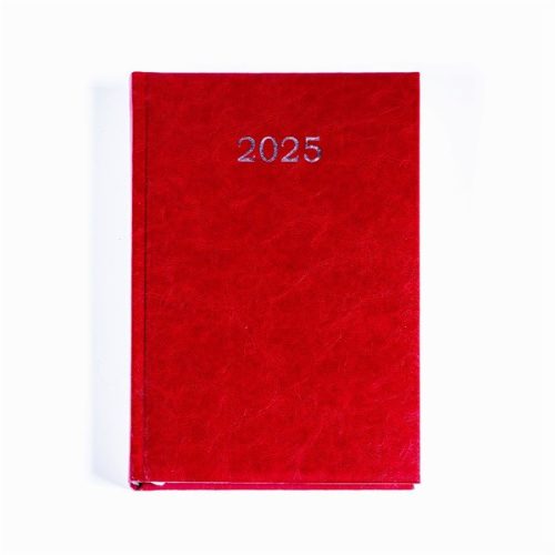 A/5 Napi beosztású bordó határidőnapló 2025