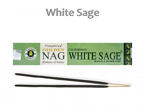 Golden Nag White Sage – tértisztító fehér zsálya füstölő