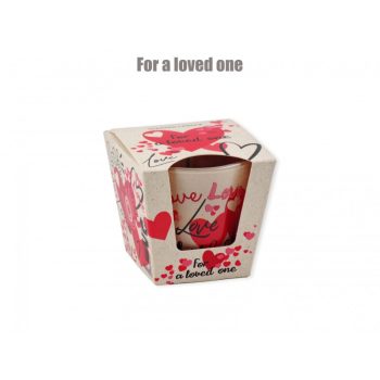 For a Loved One – romantikus illatgyertya pohárban