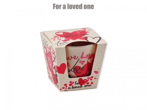 For a Loved One – romantikus illatgyertya pohárban