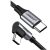 UGREEN Kábel USB-C - USB-C, PD, 90°-os, 60W, 3A, M/M 1m, fekete