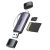 UGREEN 2 az 1-ben USB 3.0 USB-C - USB-A SD Kártya kártyaolvasó, SD és Micro SD port, szürke
