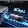   UGREEN 2 az 1-ben USB 3.0 USB-C - USB-A SD Kártya kártyaolvasó, SD és Micro SD port, szürke