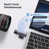   UGREEN 2 az 1-ben USB 3.0 USB-C - USB-A SD Kártya kártyaolvasó, SD és Micro SD port, szürke
