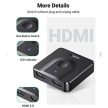 UGREEN HDMI 2.0 Switch Bi-Directional, kétirányú, 2 port, 2 az 1-ben, 4K@60Hz, 18Gbps, HDR, HDCP, fekete