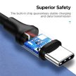 UGREEN Kábel USB 2.0 USB-C - USB-C, PD, 480 Mbps, 60W, 3A, M/M, 1m, fekete