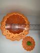 „Lace Pumpkin Glow” – Csipkés tök mécsestartó LED fényhez