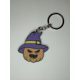 Boszorkánykalapos tök kulcstartó – Halloween kiegészítő