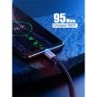 UGREEN Kábel USB 2.0 USB-A - USB-C, Gyorstöltő, 480 Mbps, 18W, 3A, M/M, 0,25m, fekete