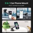 UGREEN Autós telefon gravitációs tartó 4,7" - 7" tapadókorongos, automata lock, szürke